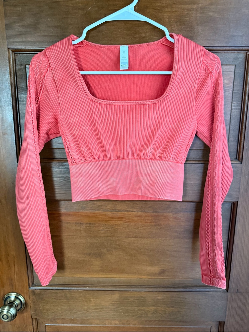 OFFLINE BY AERIE LONG SLEEVE CROP TOP